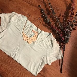Hollister Light turquoise v-neck shirt